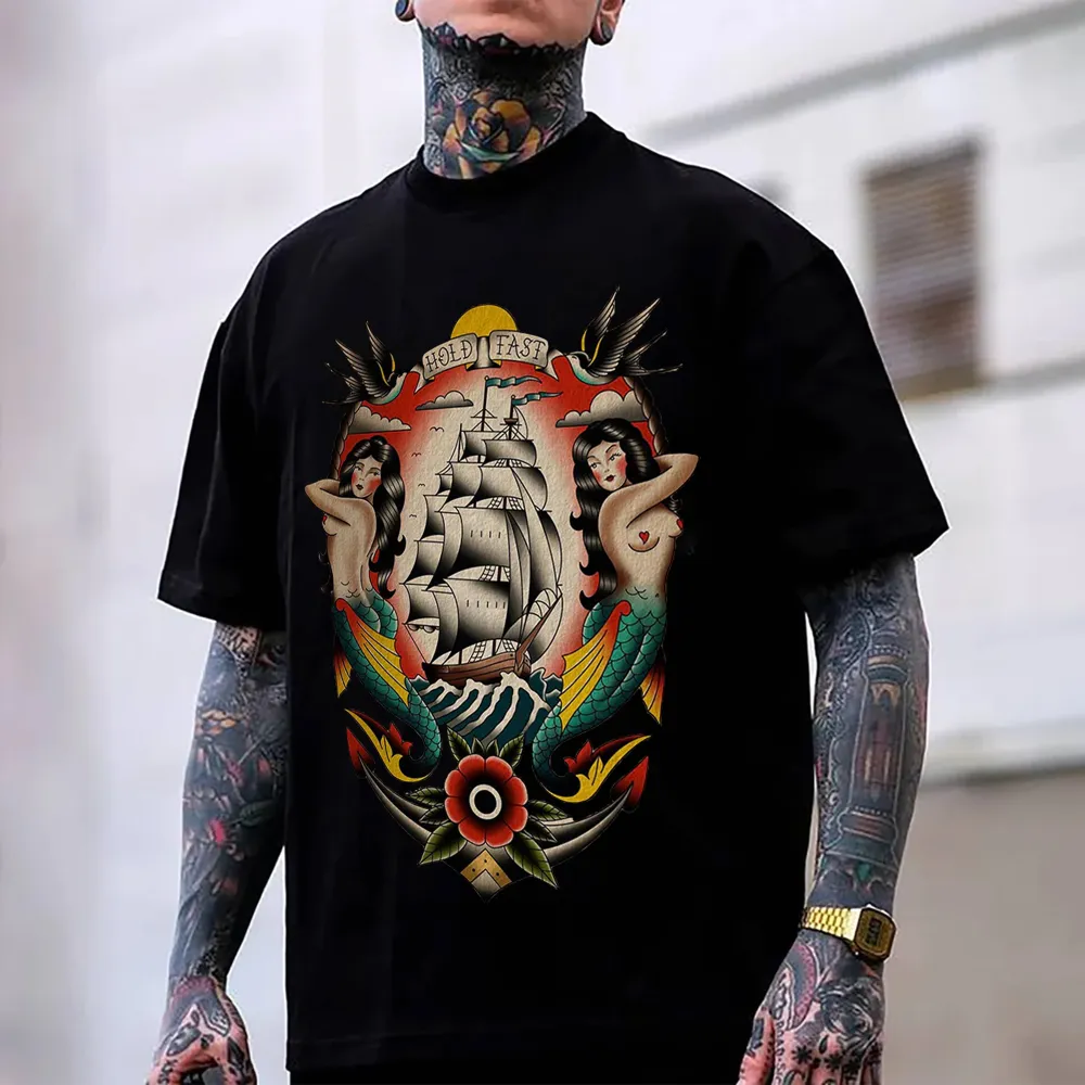 Hold Fast Printed Men's T-shirt