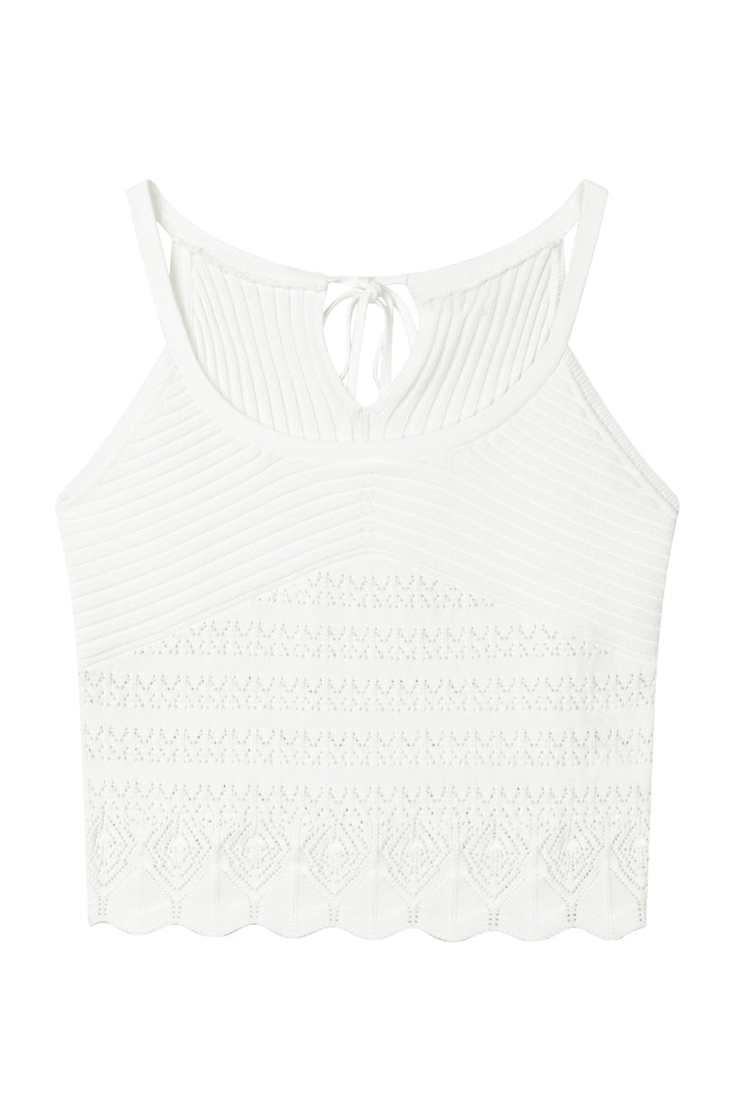 Deidre Knit Top - White