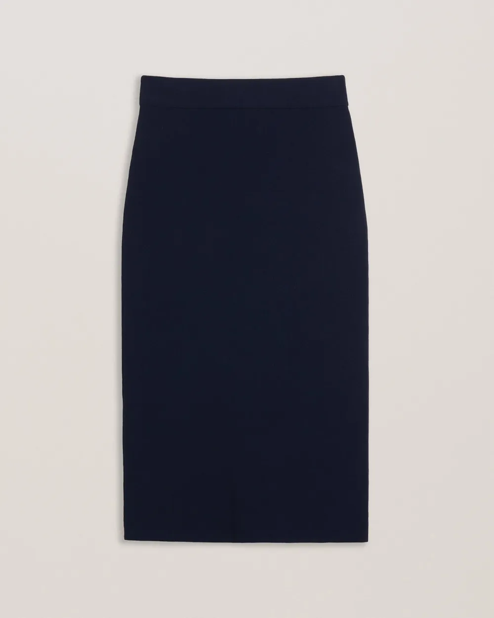 Barbrha Knitted Bodycon Midi Skirt Dk-Blue