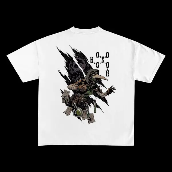 Plague Doctor H2SO4 Printed Men's T-shirt
