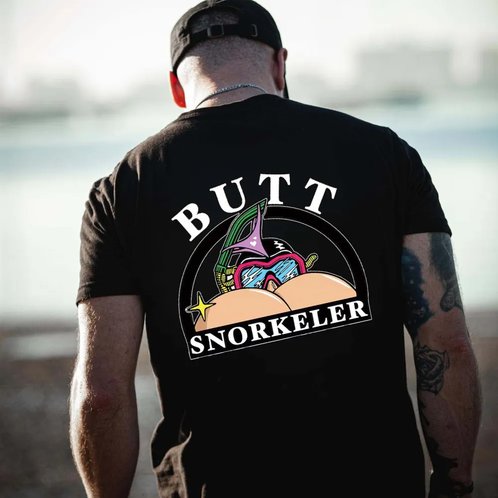 Butt Snorkeler Printed Men's T-shirt