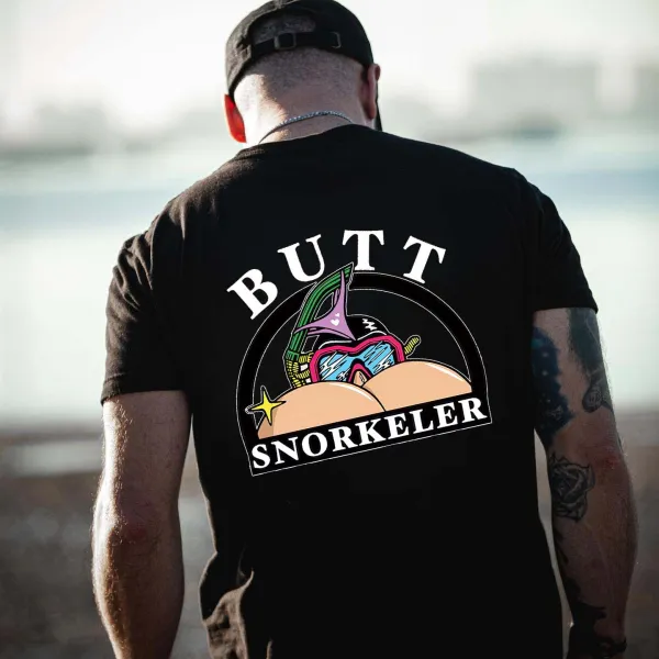 Butt Snorkeler Printed Men's T-shirt