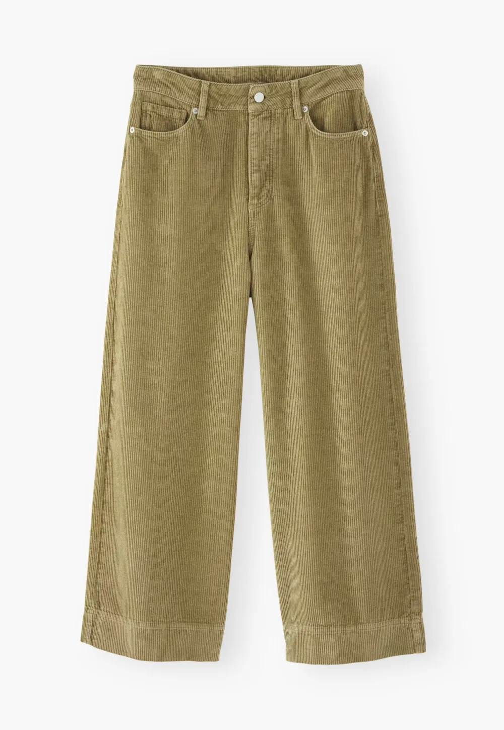 Wide-leg cord trousers
Cotton & linen cord