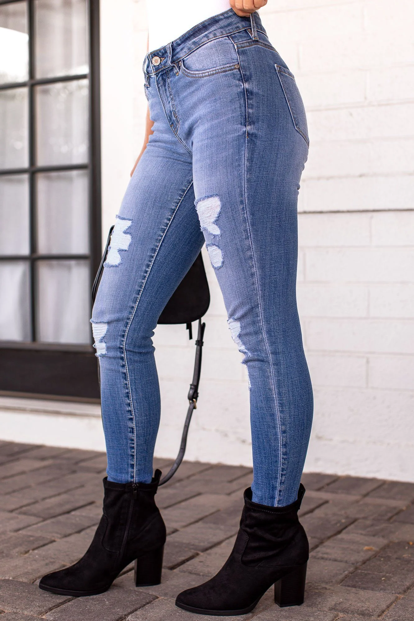 Distressed Skinny Jeans