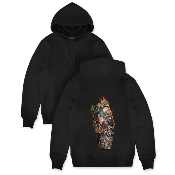 The Lovers Printed Men's Hoodie