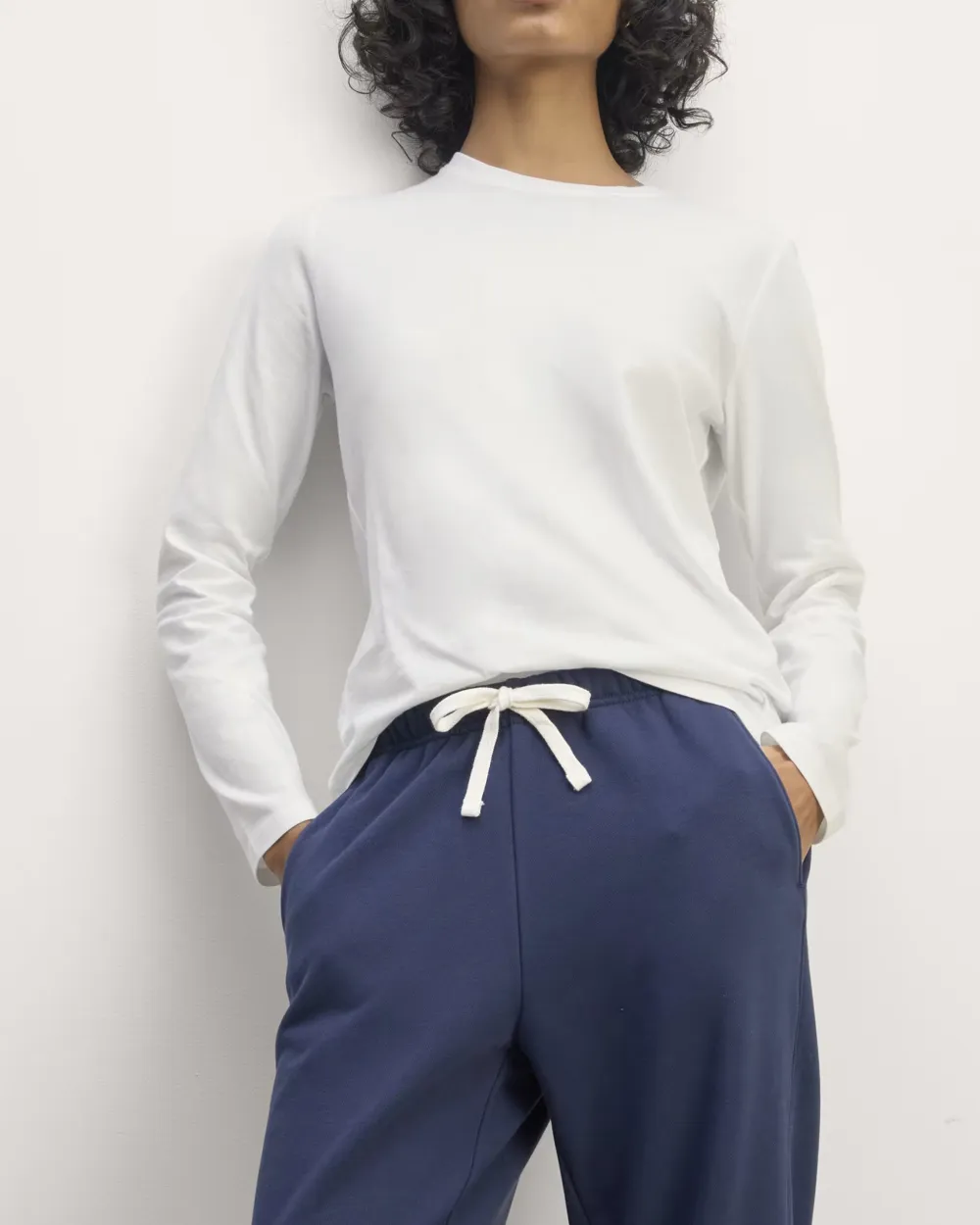 The Slim Long-Sleeve Crew in Essential Cotton