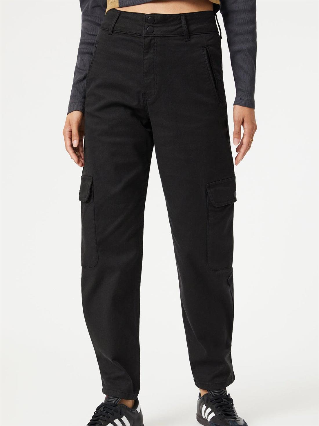 Elsie Cargo Black Pants