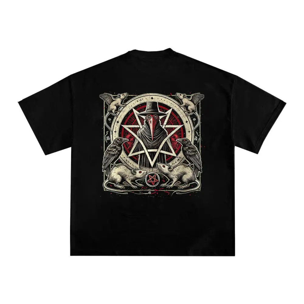 Black Death Doctor Printed Men's T-shirt