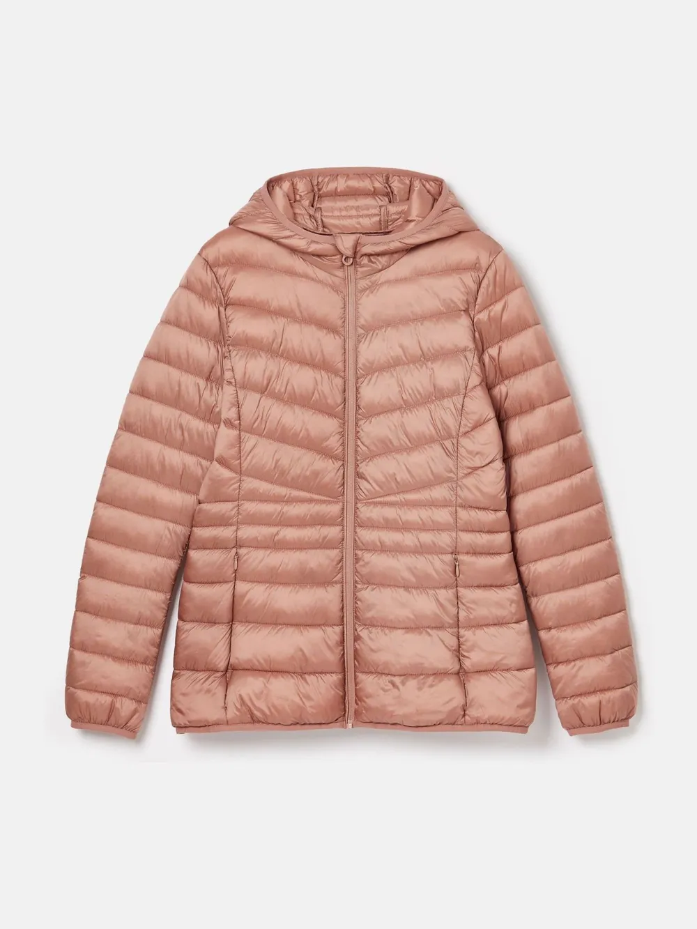 Pink Showerproof Padded Coat with Hood