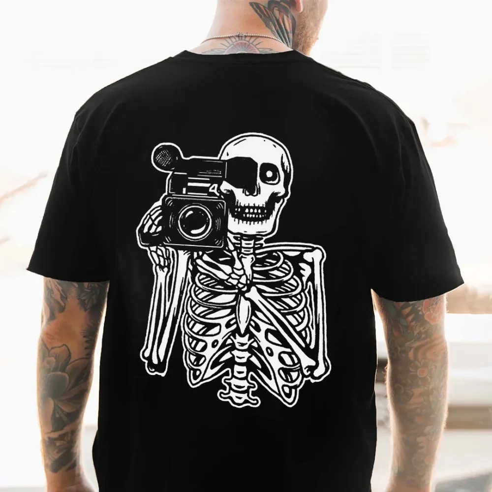 Funny Skeleton Printed Men's T-shirt