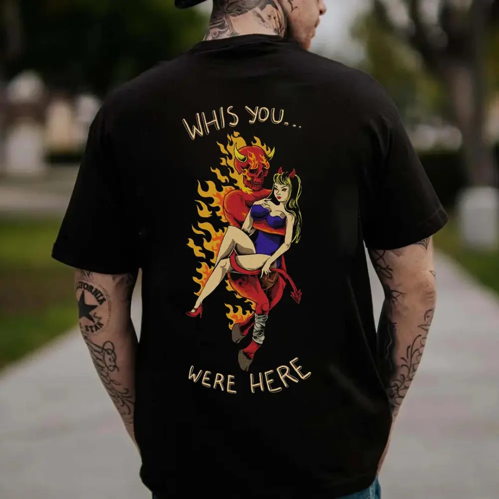 Whis You Were Here Printed Men's T-shirt