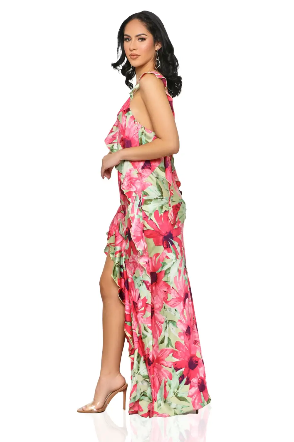 Spring Dreams Floral Maxi Dress (Pink Multi)- FINAL SALE