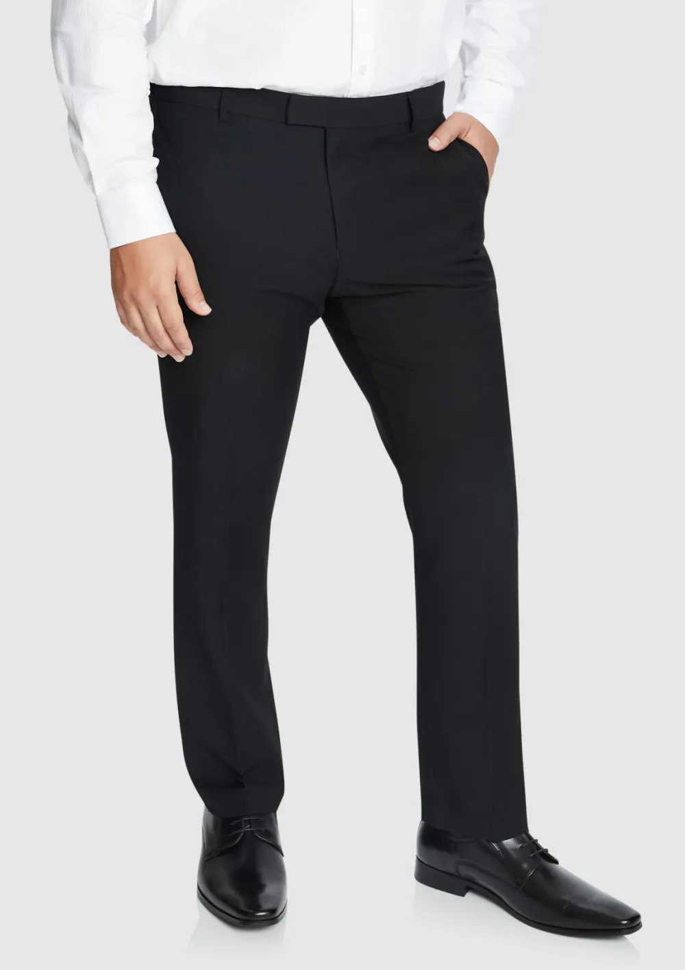 NAVY RAYMOND SLIM ELASTIC PANT