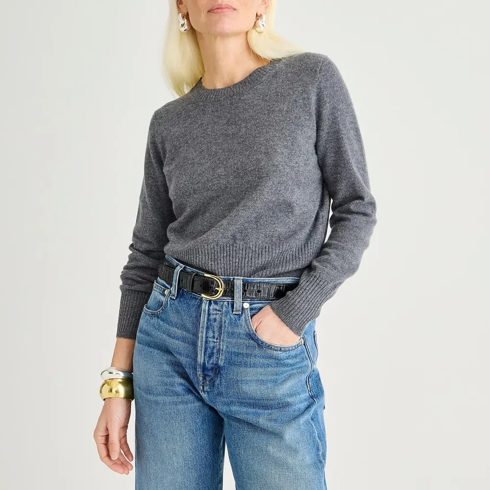 Cashmere classic-fit crewneck sweater