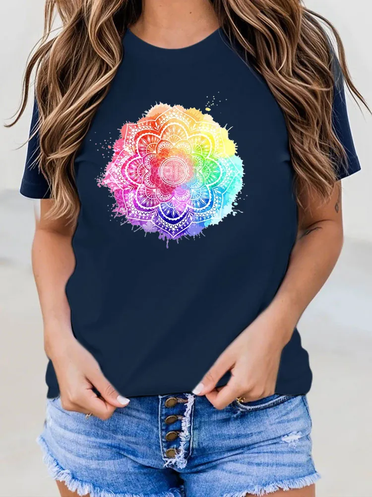 Pride Shirt | Gay Pride Rainbow Watercolor Mandala Unisex T-Shirt