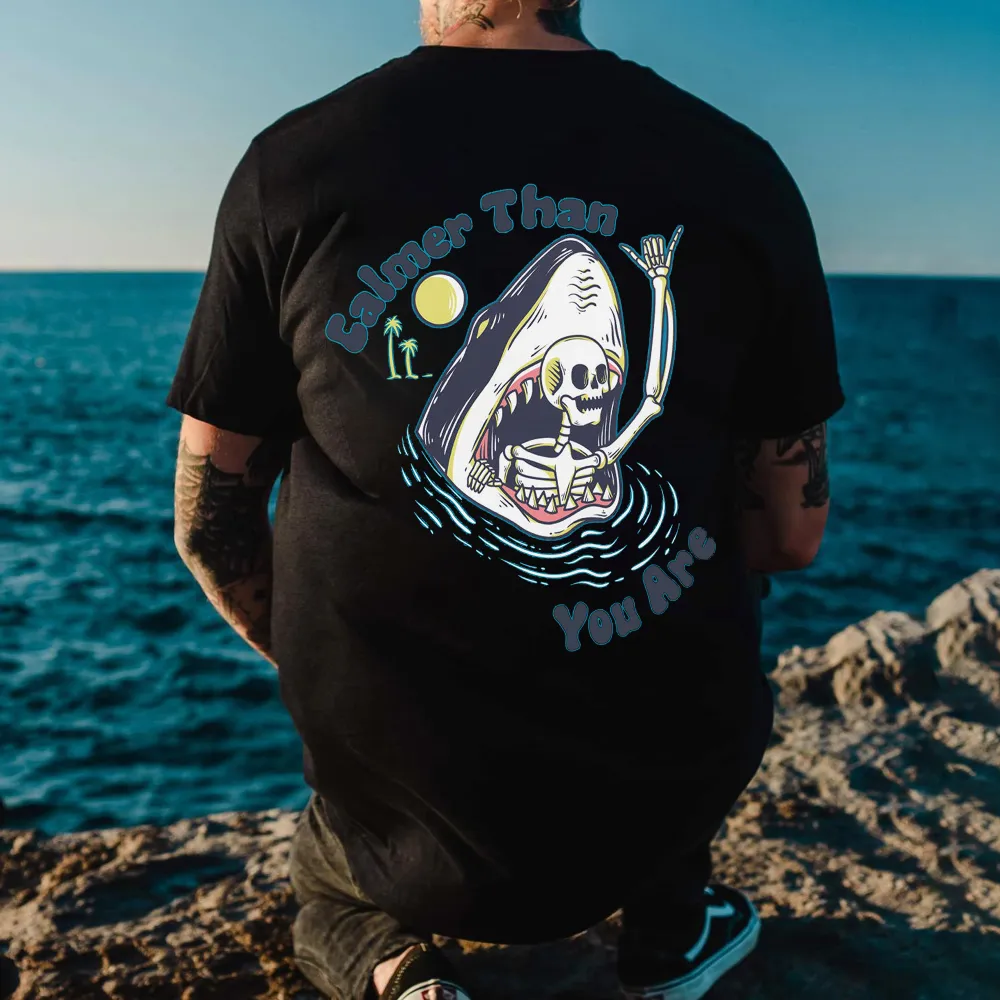 Calmer Than You Are Printed Men's T-shirt