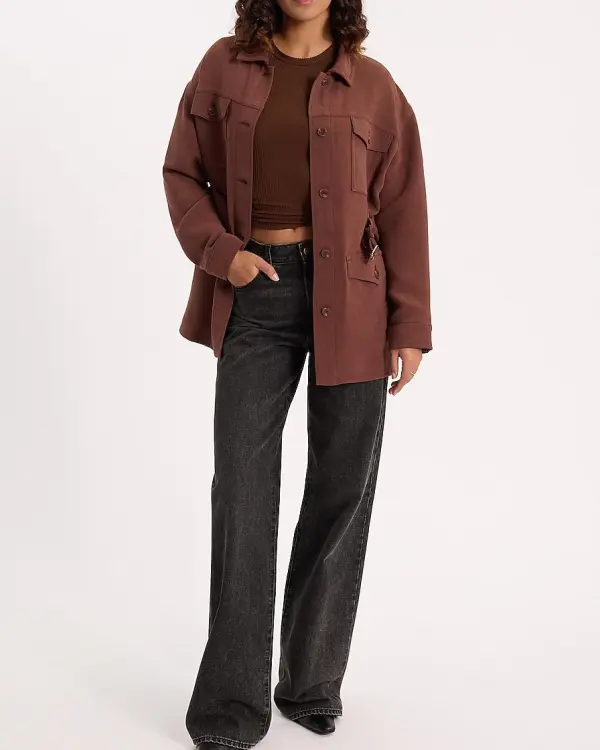 Belted Pocket Utility Jacket