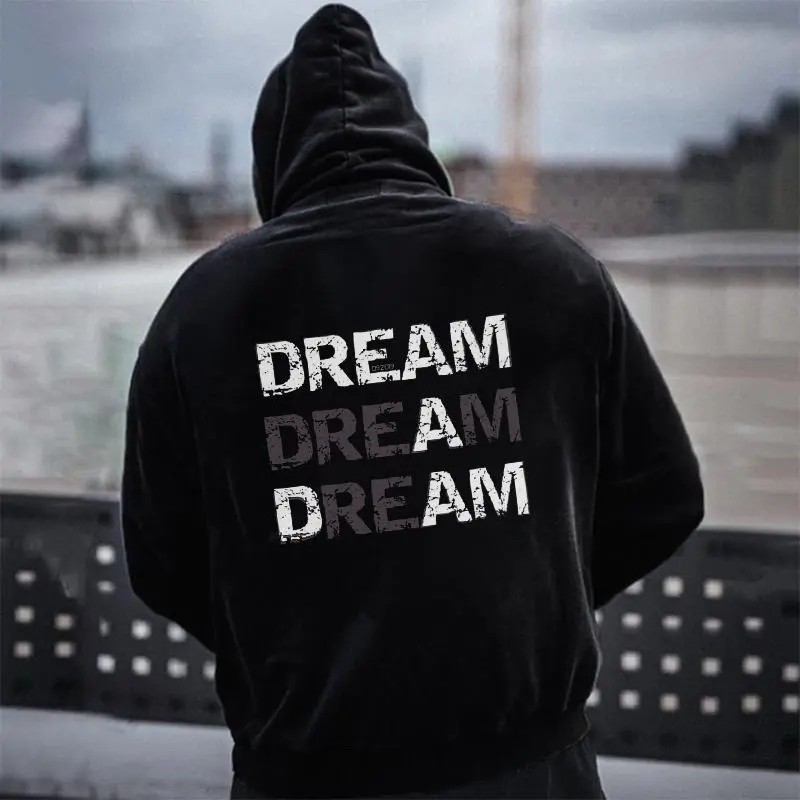 Dream A Dam Printed Casual Hoodie