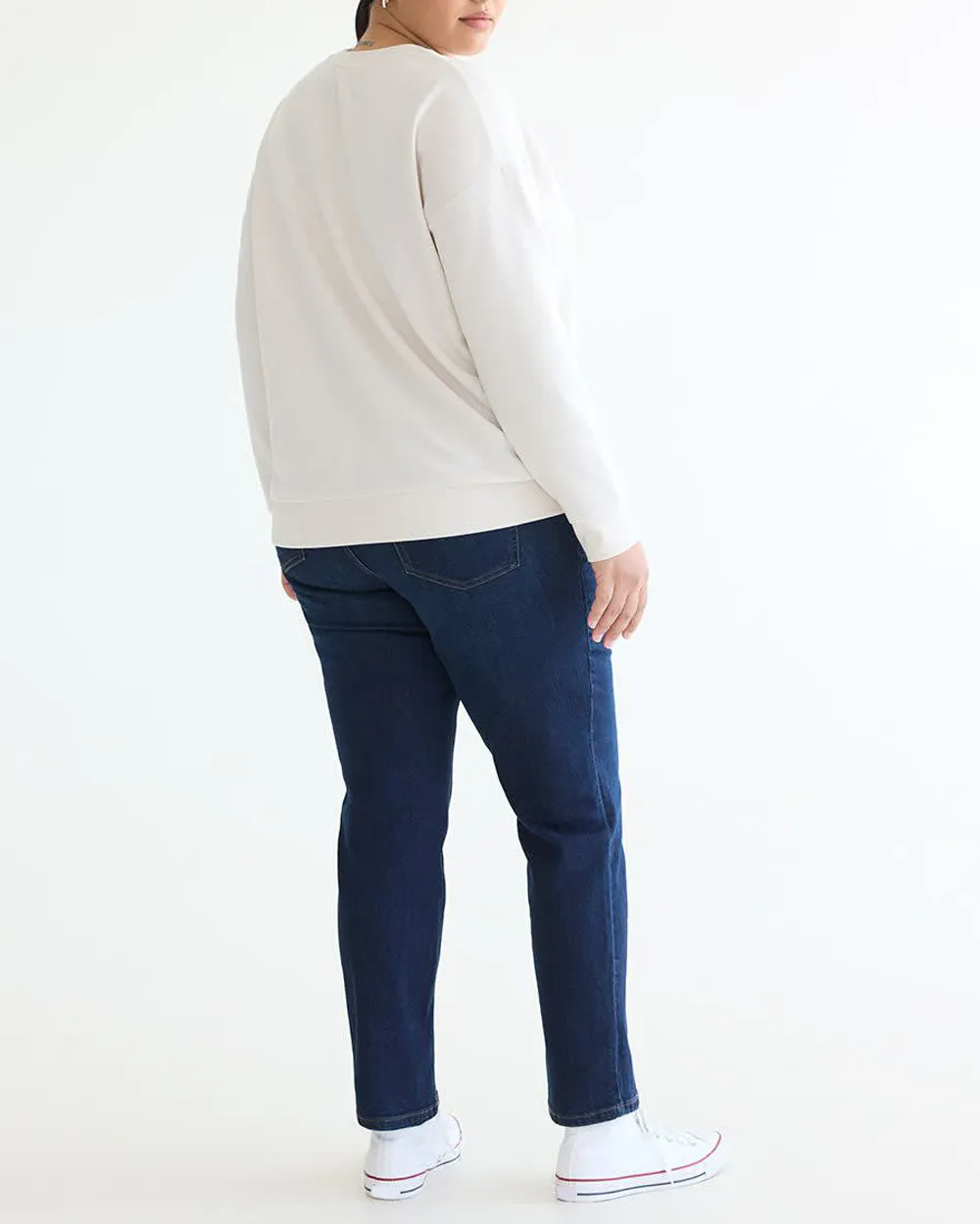 Long-Sleeve Crew-Neck Sweatshirt