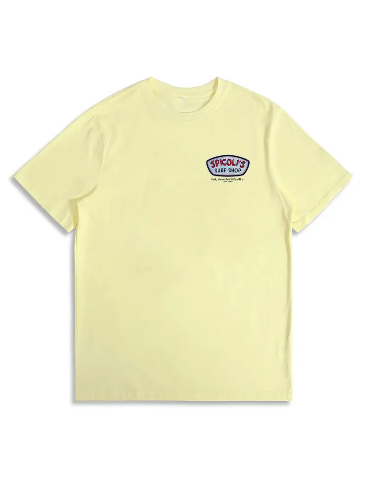 Spicoli'S Surf Shop Tasty Waves And A Cool Buzz Men'S T-Shirt