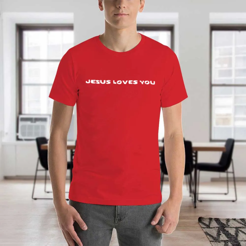 Men'S T-Shirt Jesus Loves You Tee