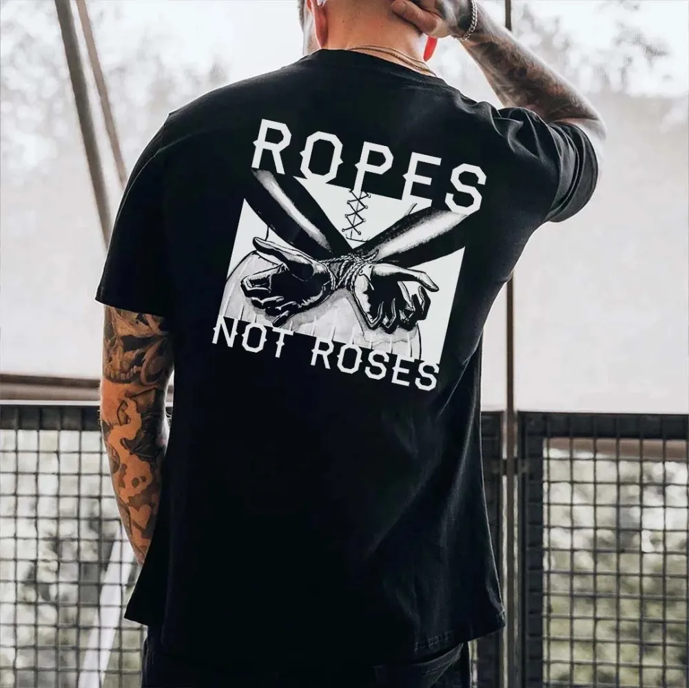 Ropes Not Roses Printed Men's T-shirt