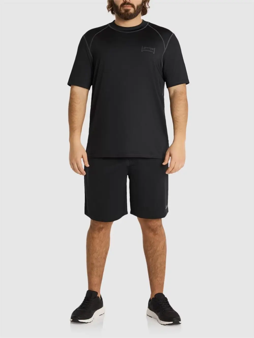 BLACK ACTIVE SWIM SHIRT