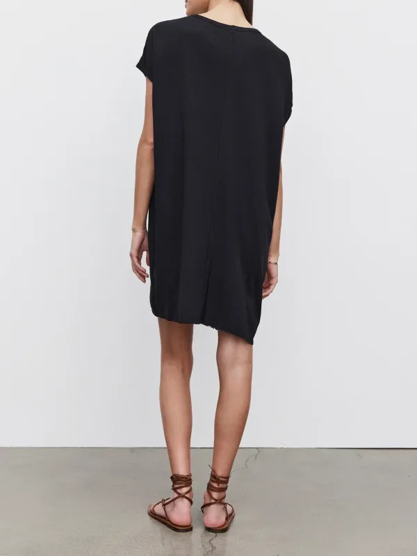 Hanna Crew Neck Black Dress