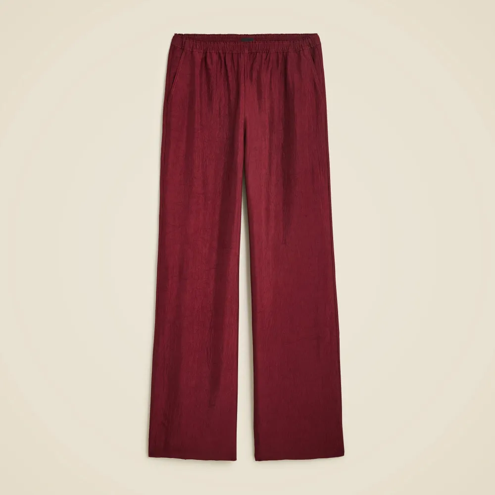 Stratus pant in textured satin