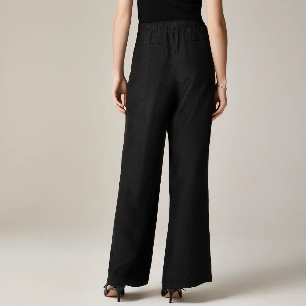 Stratus pant in textured satin