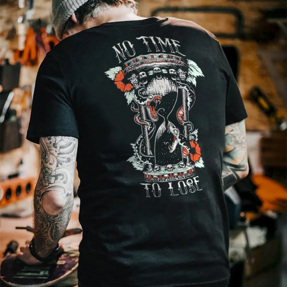 No Time To Lose Printed Men's T-shirt