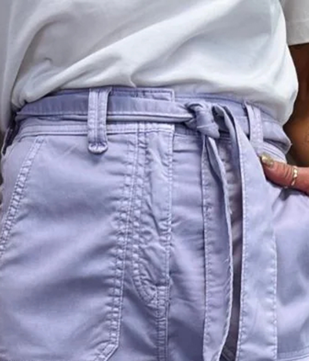 Lilac Long Cargo Shorts