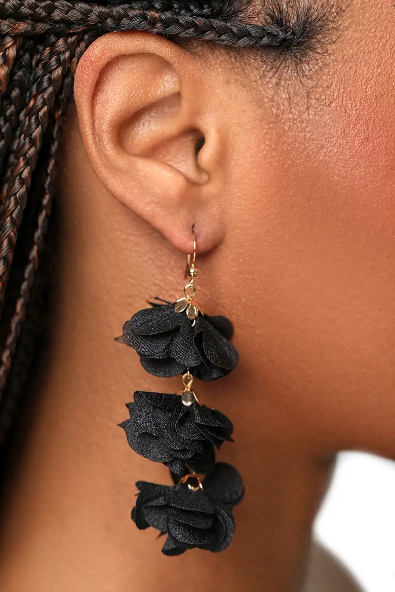 Black Night Drop Earrings