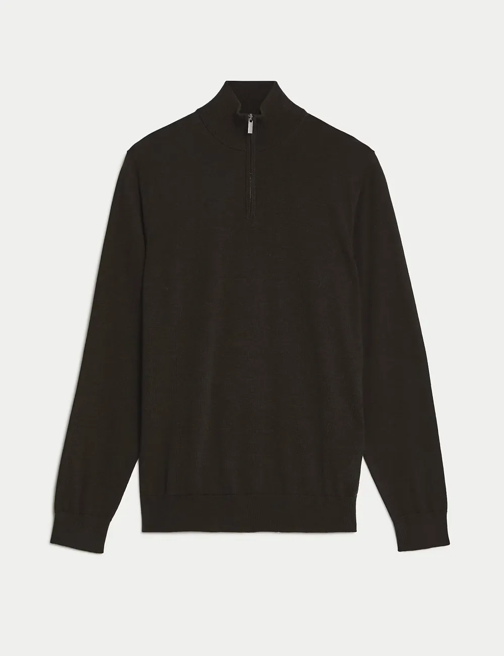 Pure Extra Fine Merino Wool Half Zip Jumper