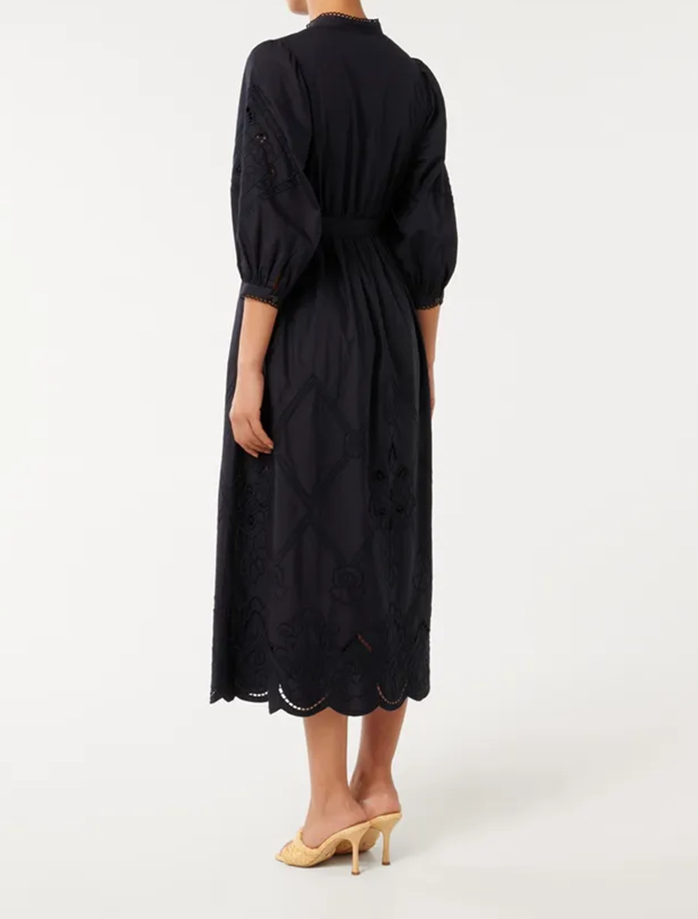 Aisha Broderie Midi Dress