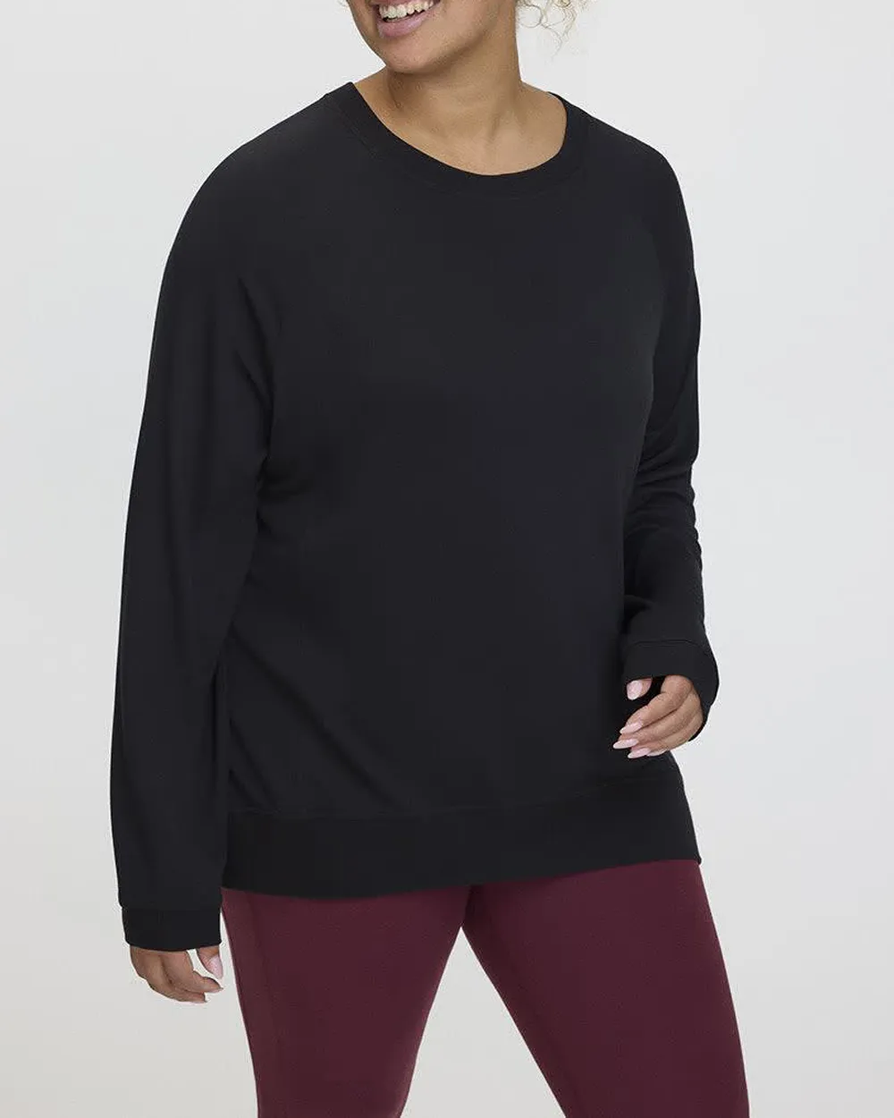 Long-Sleeve French Terry Sweatshirt - Hyba