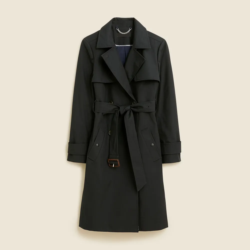 Cotton coat with trench