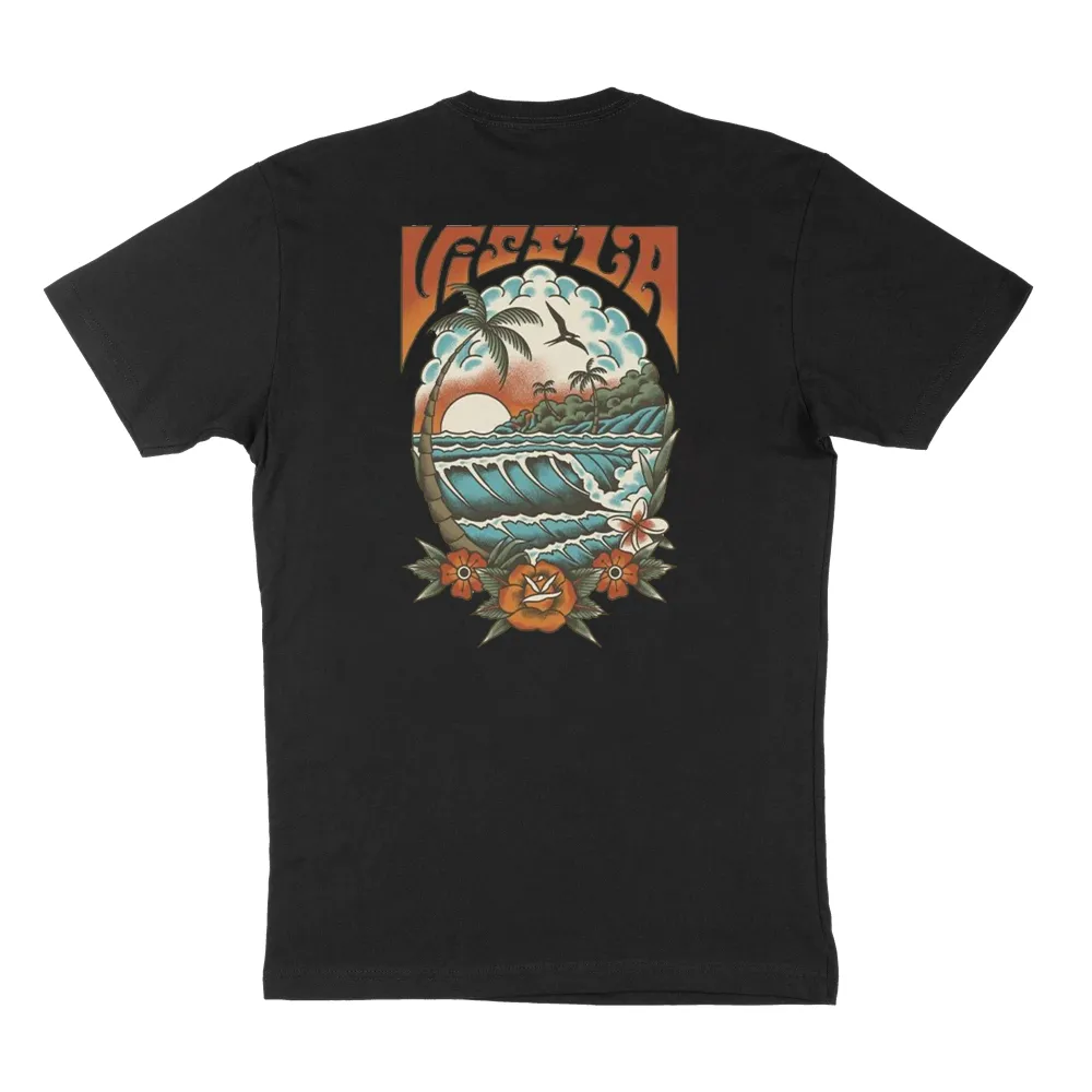 Pure Cotton Round-Neck Organic Printed T-Shirt With Artistic Pattern Printing