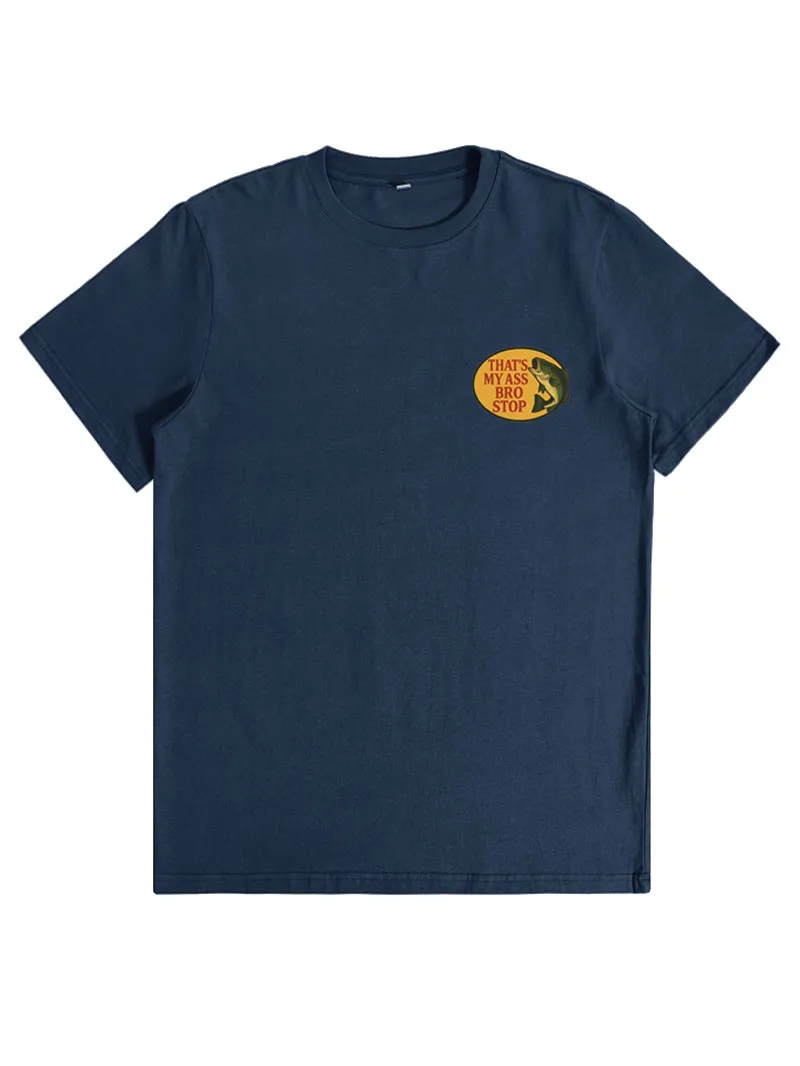 Bro Stop Unisex Heavy Cotton Tee - Fish Shirt Funny -Butt