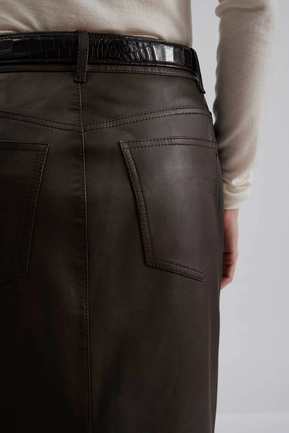 Leather Maxi Skirt