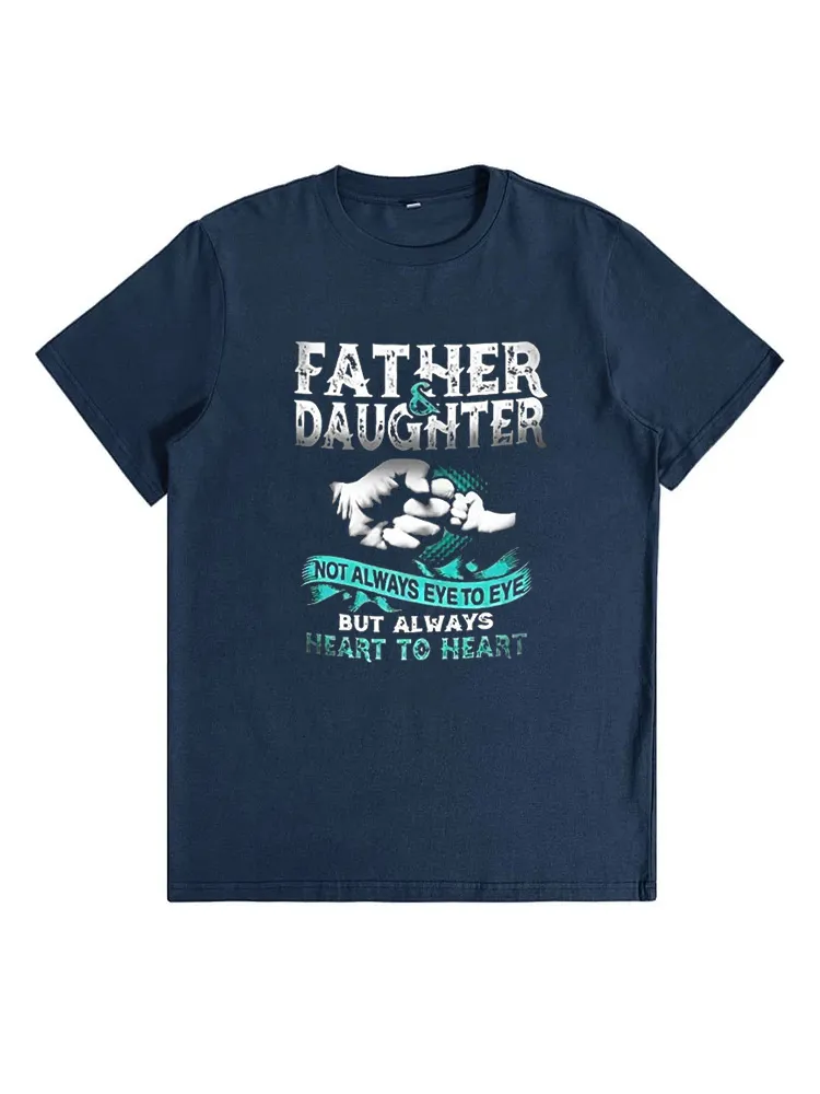 Father & Daughter Heart To Heart Short-Sleeve T-Shirt
