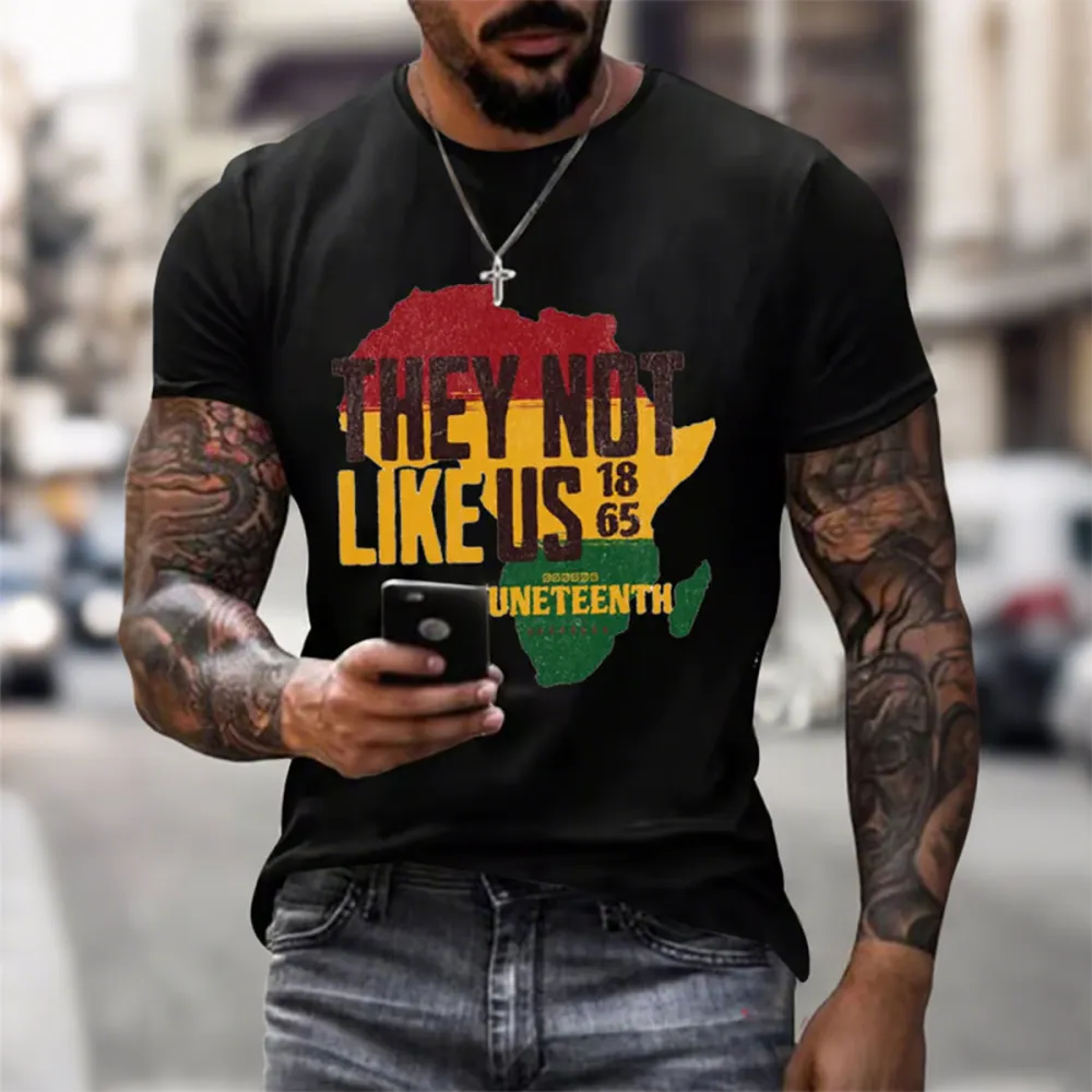 Men'S Juneteenth Print T-Shirt