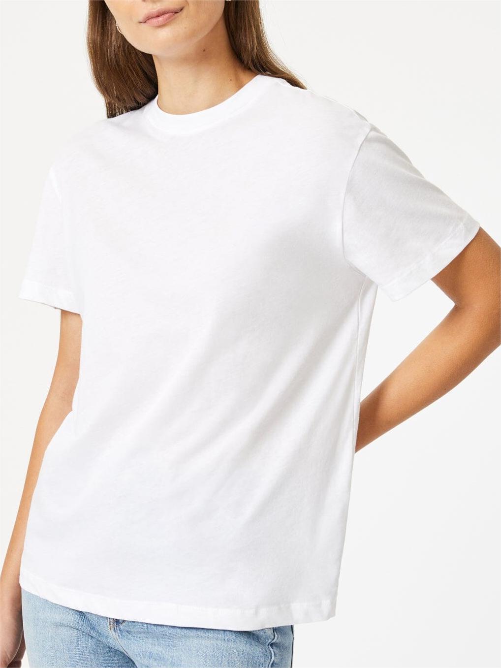 Cropped White T-Shirt