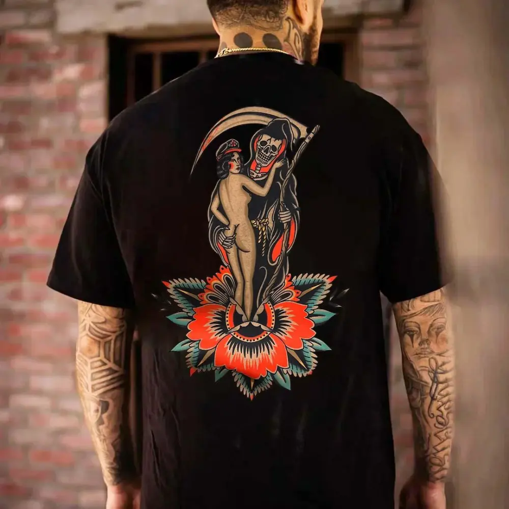 Dance With Death Printed Men's T-shirt