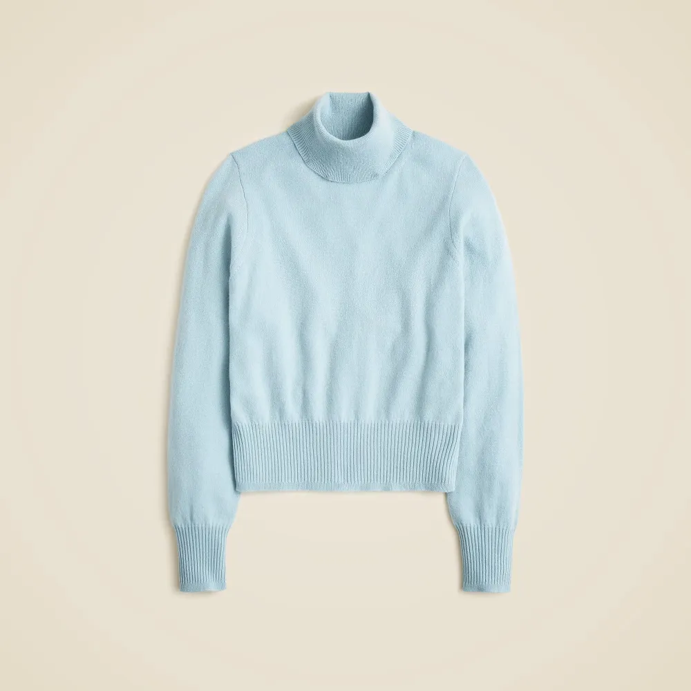 Cashmere shrunken turtleneck sweater