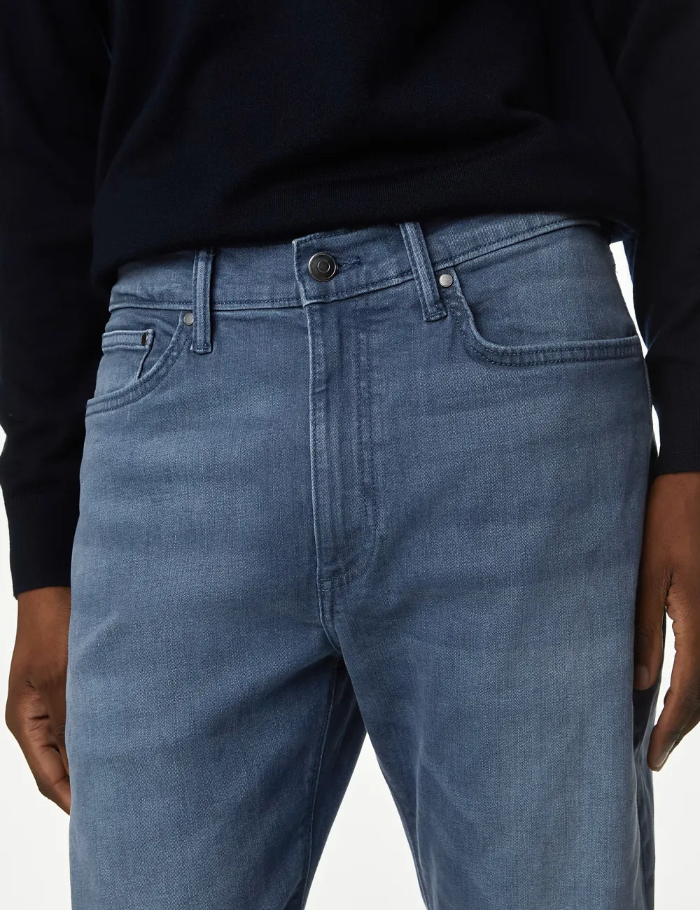 Straight Fit Stretch Jeans