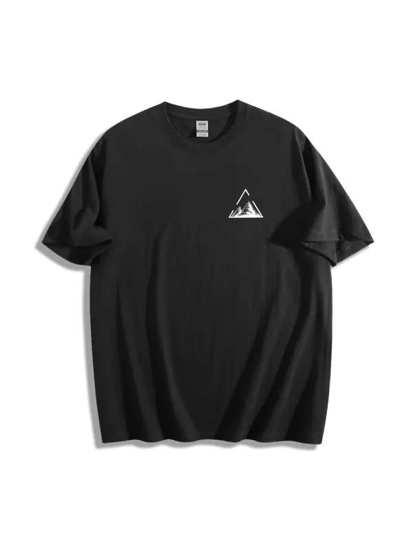 Men'S Mountain Graphic Printed Short Sleeves T-Shirt