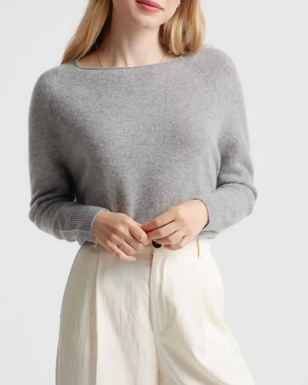 Off Shoulder Design Boatneck Sweater