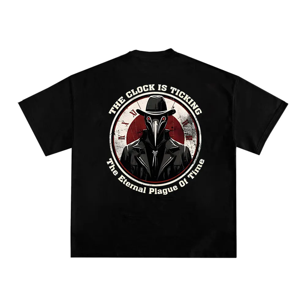 The Clock Is Ticking The Eternal Plague Of Time Printed Men's T-shirt