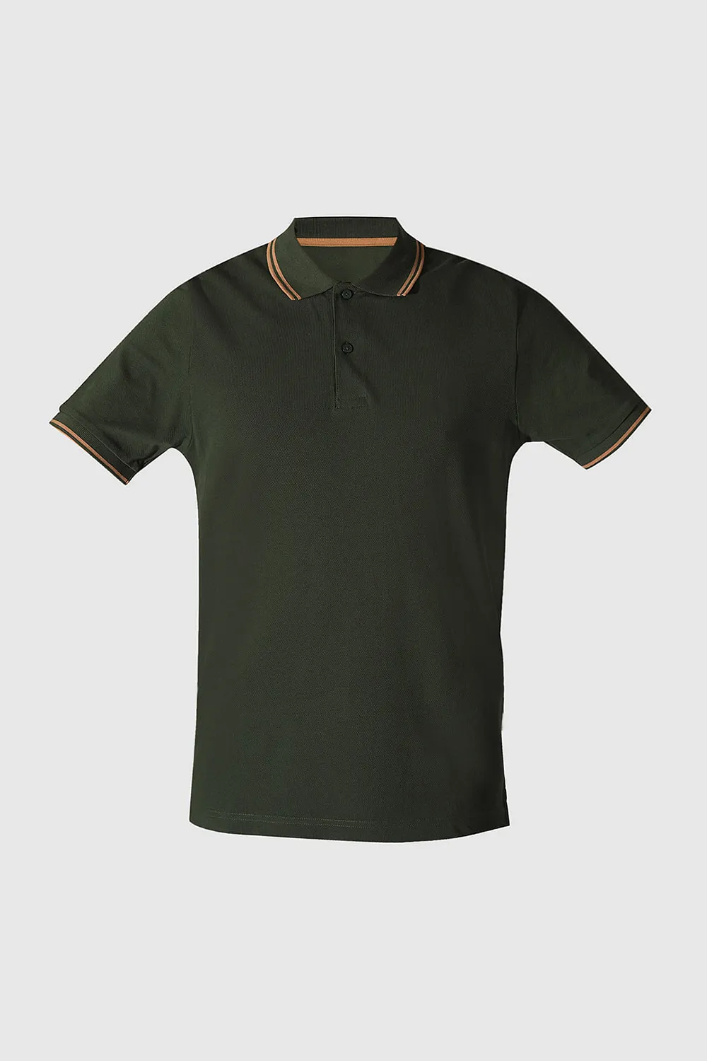 Green Embroidered Organic Cotton Polo